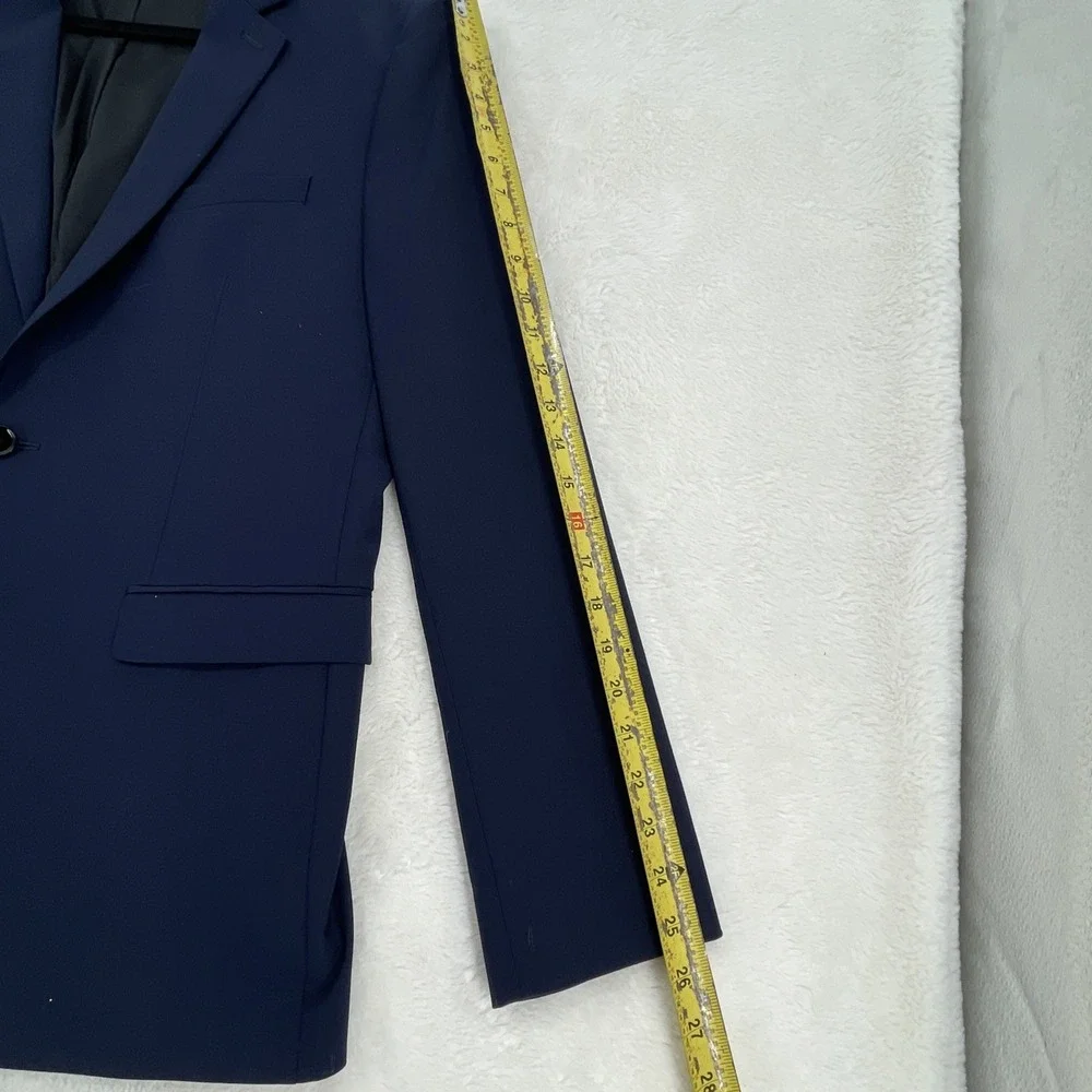 Express Blazer Mens 42R Navy  Slim Sport Coat Performance Stretch Work Travel